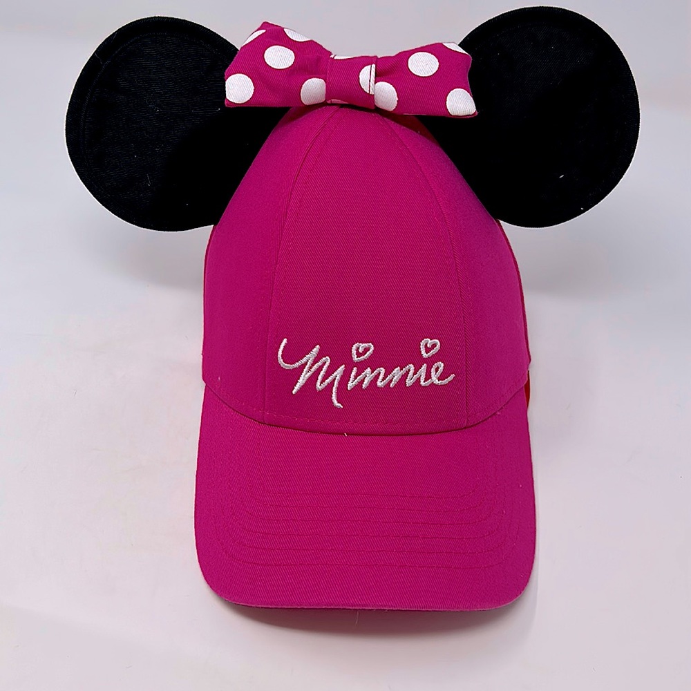 Disney’s Minnie Mouse Ears & Bow Baseball Cap Excellent Condition